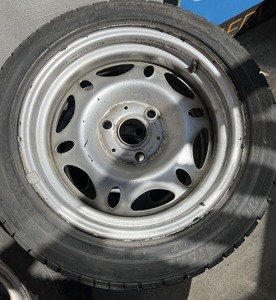 Диск железный задний с зимней резиной 175/55 R15 Smart 450 Bridgestone B340