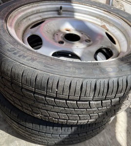 Диски железные задние с летней резиной 175/55 R15 Smart 451 Kumho KH16