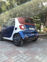 Smart Fortwo 453 Cabrio Prime 0.9 бензин 02/2017 бело-синий