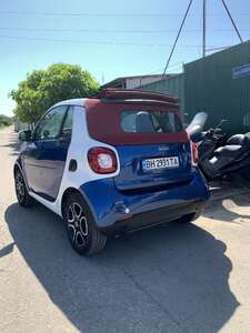 Smart Fortwo 453 Cabrio Prime 0.9 бензин 02/2017 бело-синий