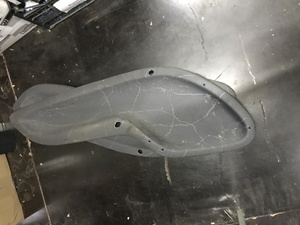 Обшивка двери правой левой Smart 450 серая