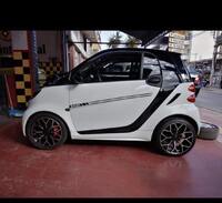 Литі диски R16 Smart Fortwo 451 поліровані чорні