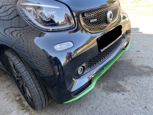 Бампер передний с капотом и камерой Brabus Smart Fortwo 453 Green Flash полный комплект