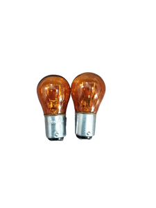 Лампа фара поворот желтая 2 контакта Smart America