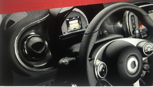 Карбоновые накладки на торпедо Brabus Smart 453