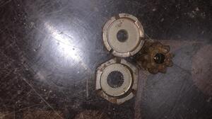 Храповик шайба переднего вариатора заводной механизм для скутера Suzuki AD100 Япония оригинал б.у.