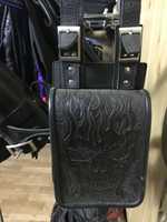 Сумка мото кожа