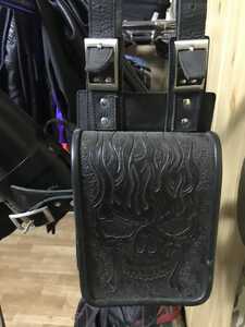 Сумка мото кожа