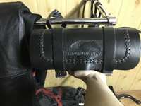 Сумка мото кожа