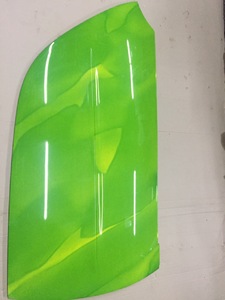 Филенка накладка двери правая зеленая с узорами Smart 450