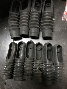 Corrugations on a fork for a moped scooter new