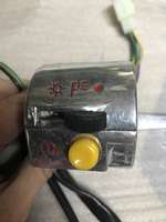 Steering wheel button block for moped scooter switch block