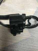 Steering wheel button block for moped scooter switch block