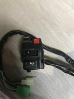 Steering wheel button block for moped scooter switch block