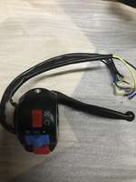 Steering wheel button block for moped scooter switch block