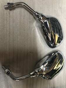 Mirrors for scooter moped Honda Suzuki chrome drops