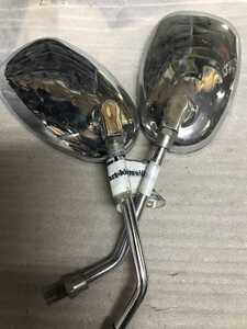 Зеркала для скутера мопеда хромированные капли 10 Honda Suzuki