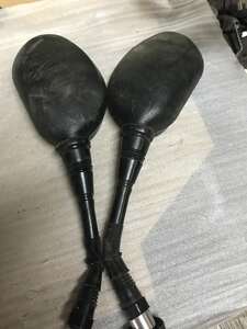 Mirrors for scooter moped moto Suzuki Honda 10 drops black