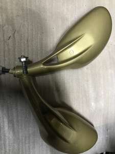 Зеркала для скутера мопеда золотистые