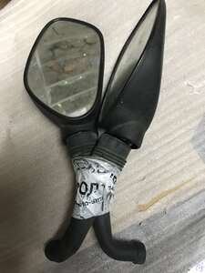 Mirrors for scooter moped moto inflated