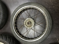 Front wheel disk on spokes