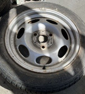 Iron rear steel rims with winter tires Smart 451 Bridgestone LM-20