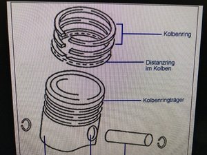 Piston for moped Honda Dio ZX standard