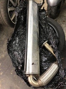 Silencer assembly Smart Fortwo 451 1.0