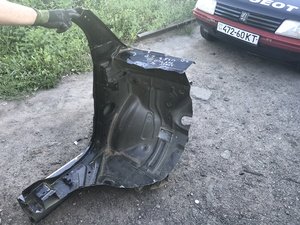 Передняя левая четверть кузова черная Smart Fortwo 453