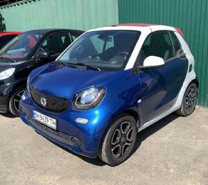 Smart Fortwo 453 Cabrio Prime 0.9 бензин 02/2017 бело-синий