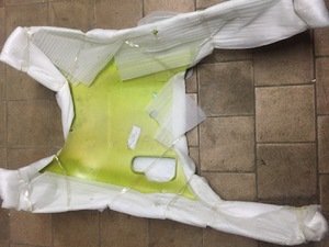 Днище пластик скутер QJ B08