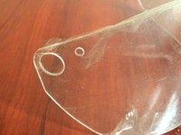 Visor glass for helmet