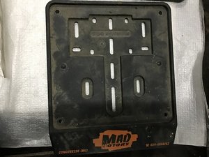 Scooter number frame