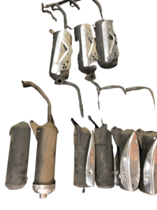 Глушитель 4Т скутер китайский GY6 50