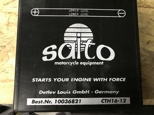 Battery Moto YTX16-BS Saito