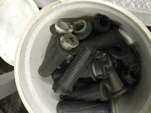 Ручка рукоятка руля скутер мопед б.у. Япония с креплением