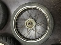 Front wheel disk on spokes