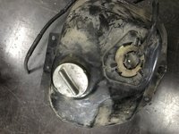 Japanese scooter gas tank