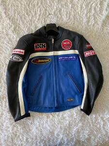 Moto jacket leather IXS 50 blue Switzerland