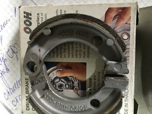 Колодки барабан для скутера Honda 43120-GK8-003