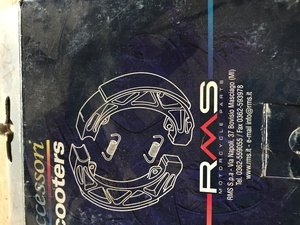 Колодки барабан для скутера RMS 788