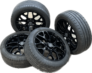 Alloy wheels R95 R16 with summer tires 185/50 R16 205/45 R16 Continental 5 Smart 453