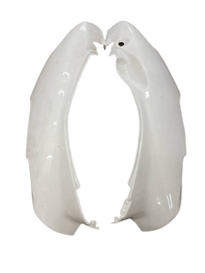 Пластик боковой основной под сидения белый новый Honda Dio AF34/35