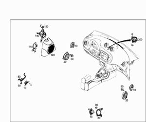 Wiring for subwoofer Smart 453